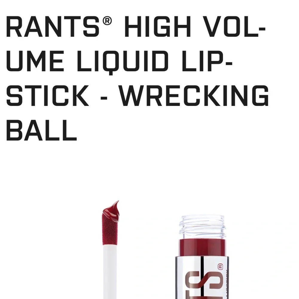 VIBE RANTS High Volume Liquid Lipstick Wrecking Ball dark red 5mL 0.17 oz NEW!